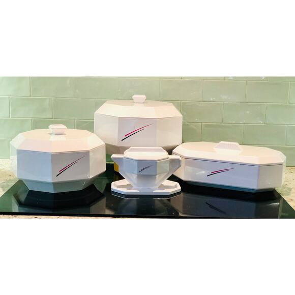 Italy Per Alimenti Avant Garde Memphis Style 90s Octagon Maitre D'Hotel Laysan - Picture 4 of 8